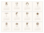 2026 Cowboy Calendar with Easel