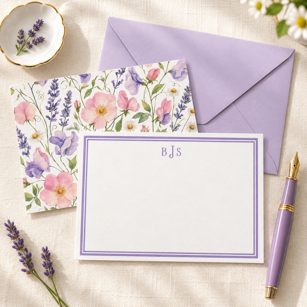 The Wildflower Correspondence Set | Personalized Stationery