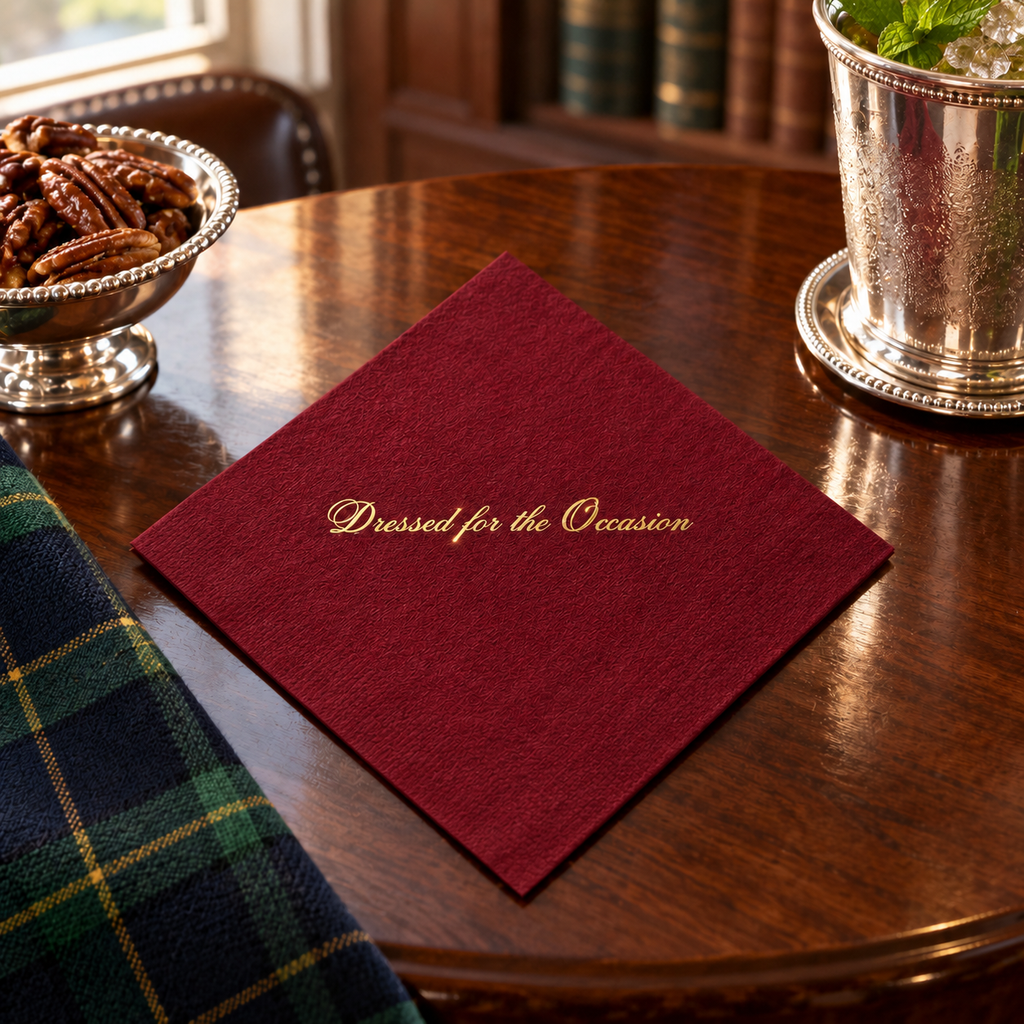 Dressed for the Occassion cocktail napkin set of 20