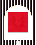 Lbk Crest - Embossed Beverage Napkin 20 pack