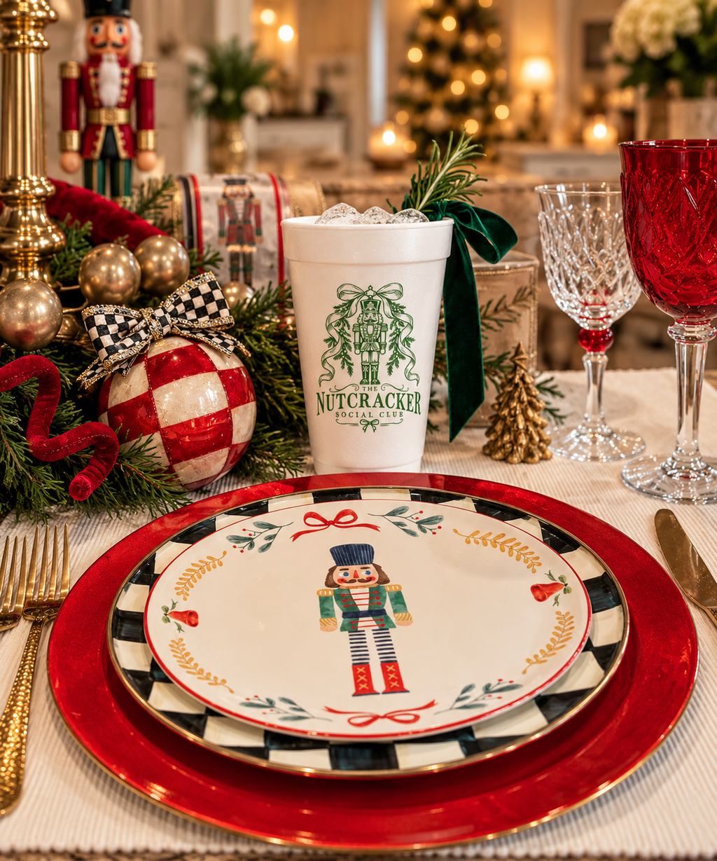 Nutcracker Christmas - Styro Cups 10 pack