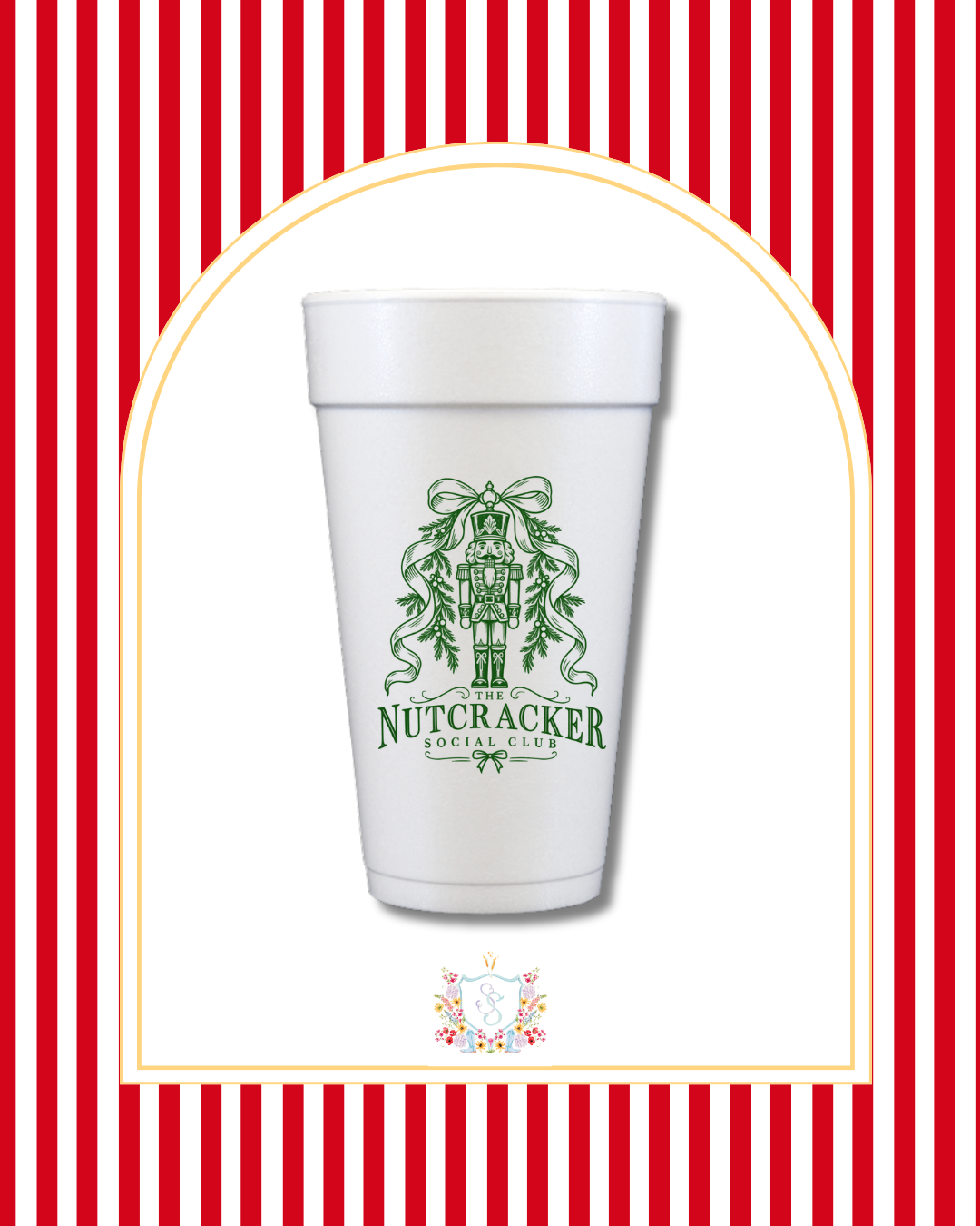 Nutcracker Christmas - Styro Cups 10 pack