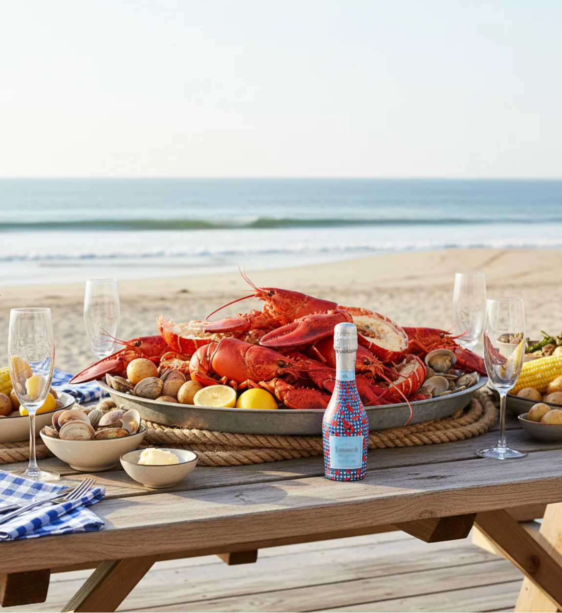 Lobster Party Mini Prosecco Wraps (set of 6)