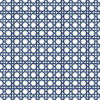 Navy & White Cane Bottle Wrap (Veuve)