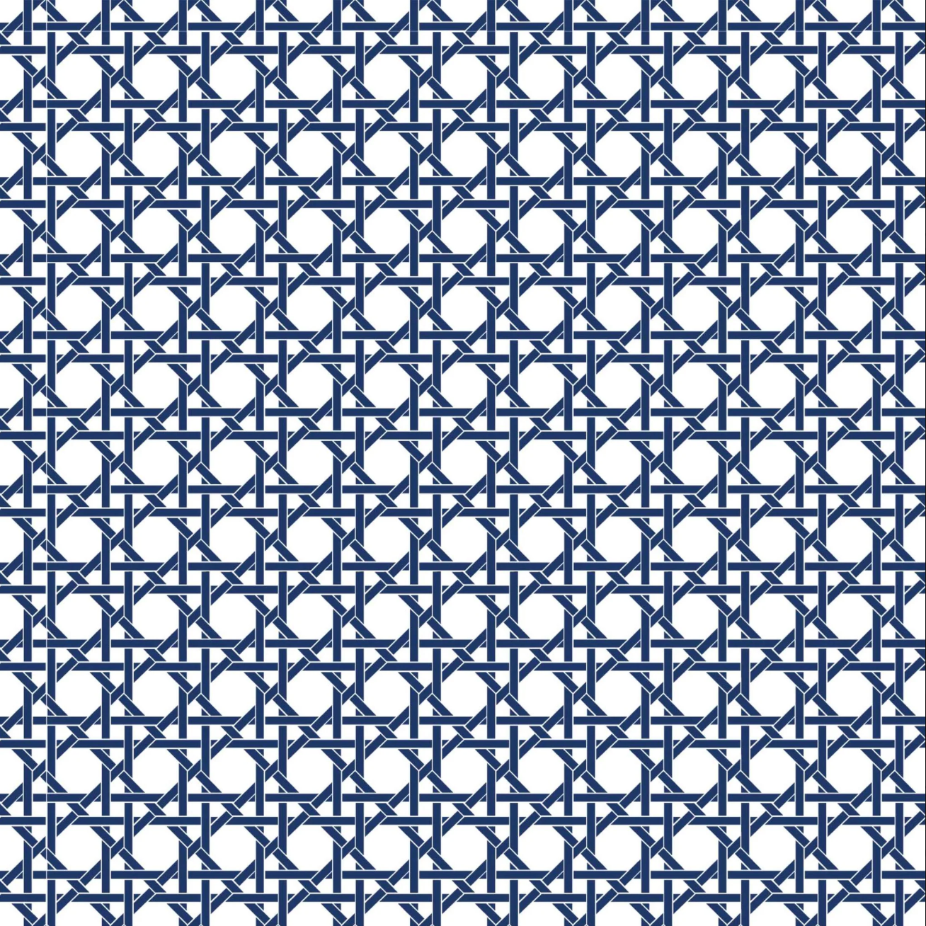 Navy & White Cane Bottle Wrap (Veuve)