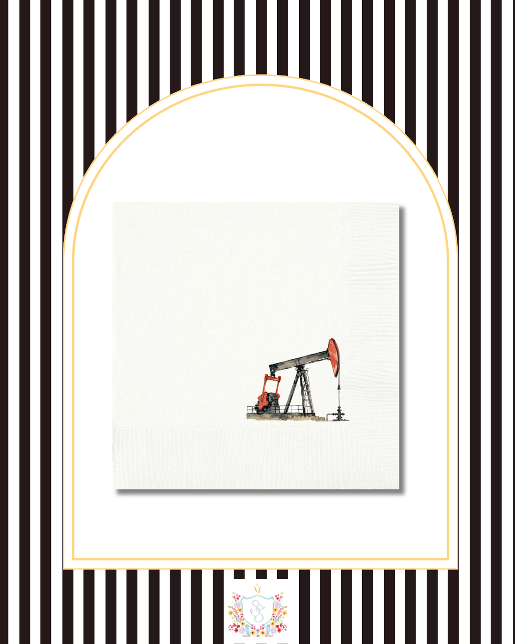 Pumpjack - Beverage Napkin 20 pack