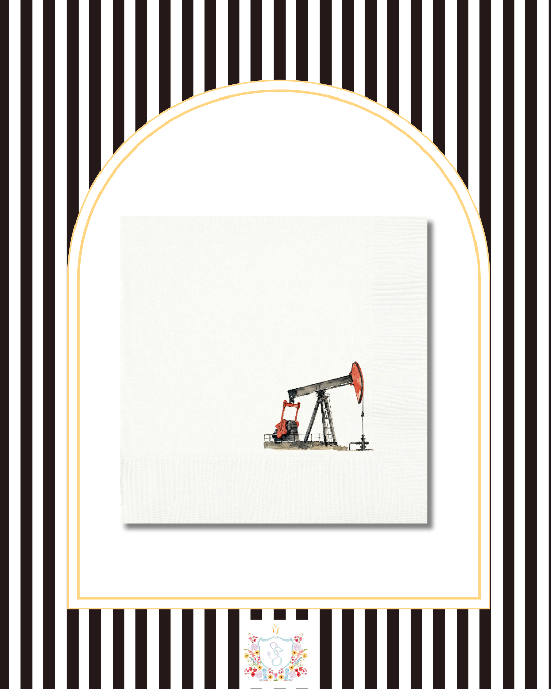 Pumpjack - Beverage Napkin