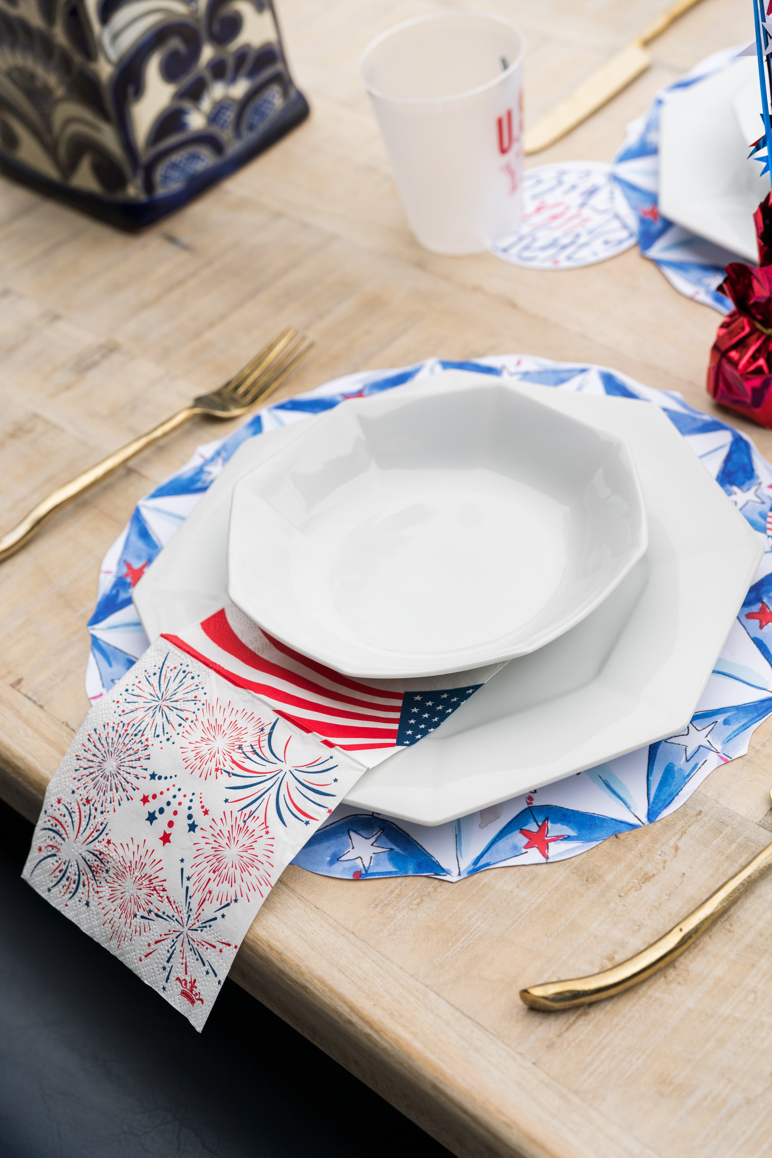 Star Bunting Paper Placemat