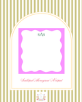 Scallop Monogram Notepad