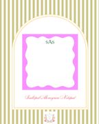 Scallop Monogram Notepad