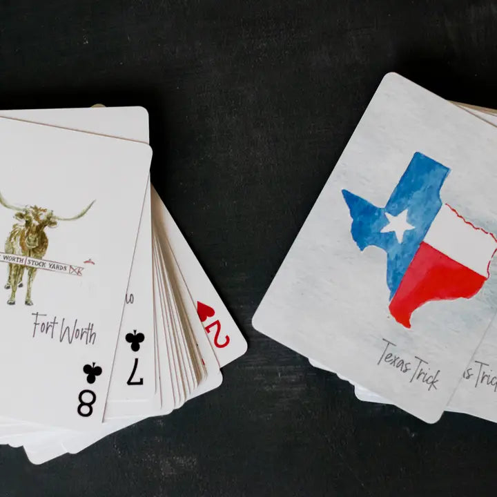 Tx Trick - Watercolor playing cards