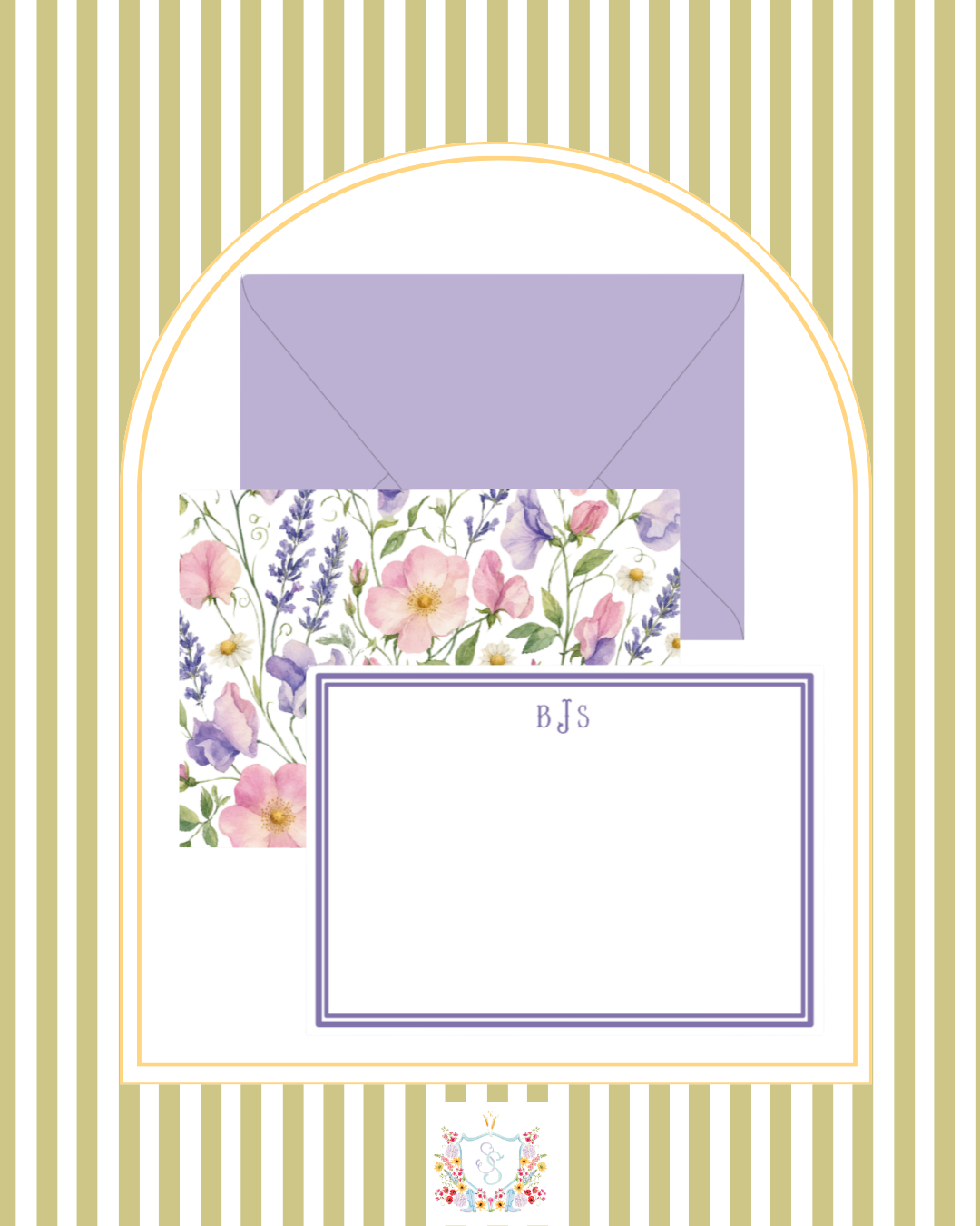 The Wildflower Correspondence Set | Personalized Stationery