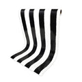 Vintage B&W stripe table runner
