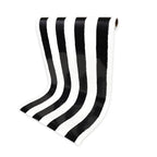 Vintage B&W stripe table runner