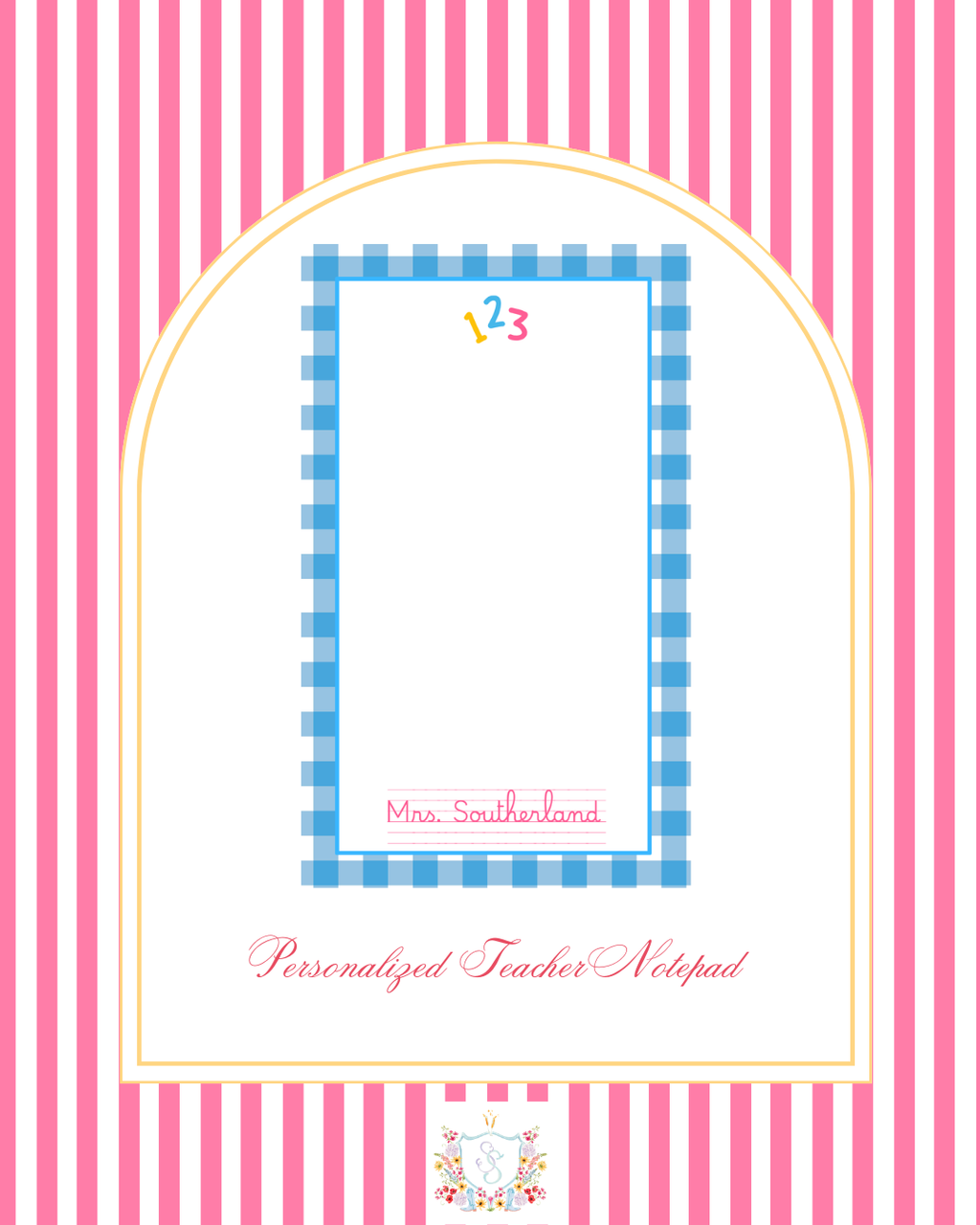 Personalized Teacher Notepads