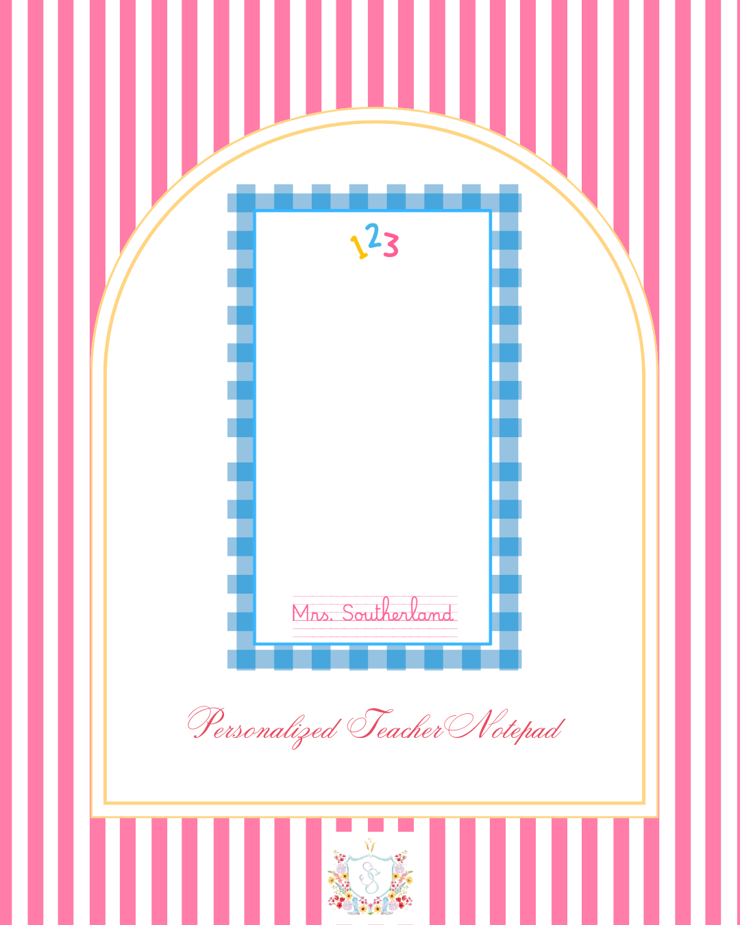 Personalized Teacher Notepads