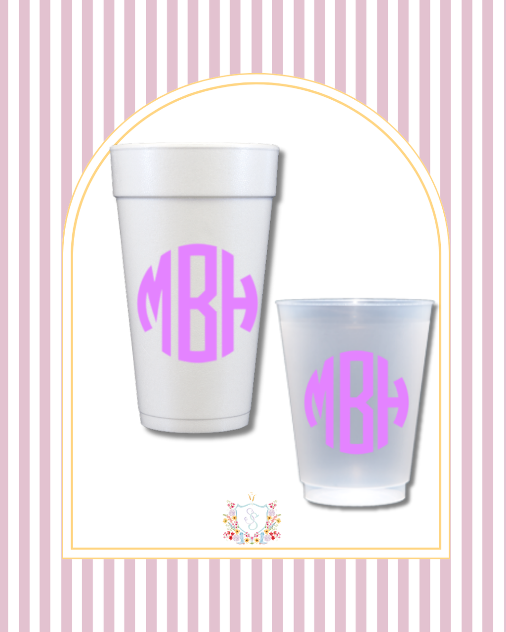 The Monogram | Semi-Custom Cups
