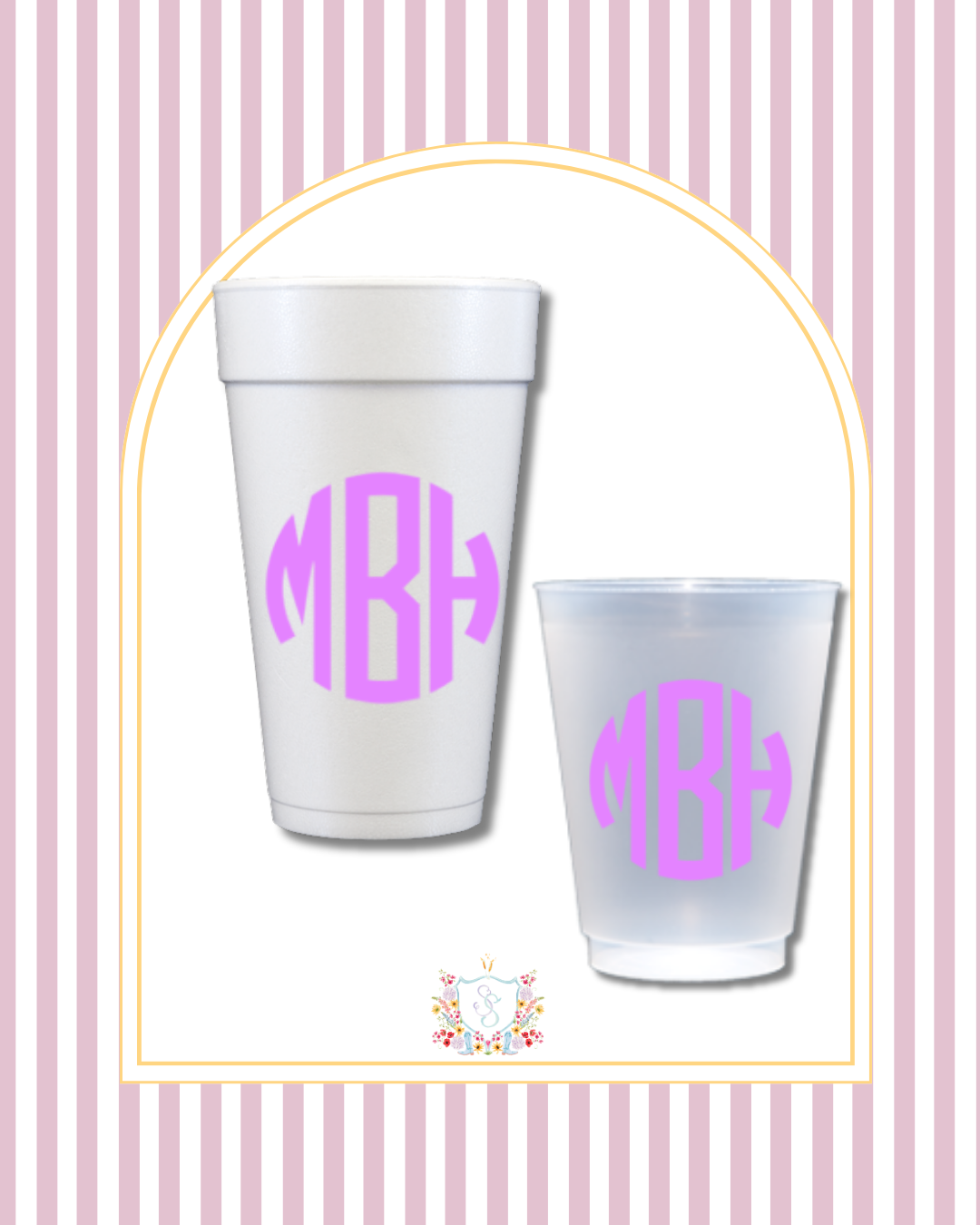 The Monogram | Semi-Custom Cups