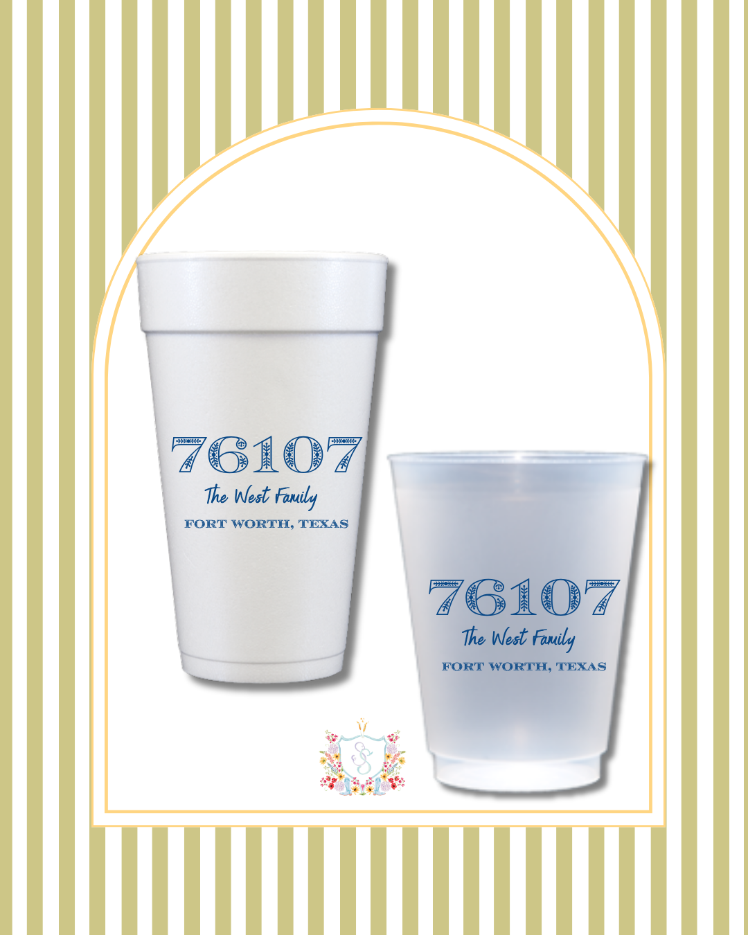 The Zip Code | Semi-Custom Cups
